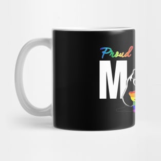 Bear Pround Mom Shirt Funny LGBT Rainbow Gift Mug